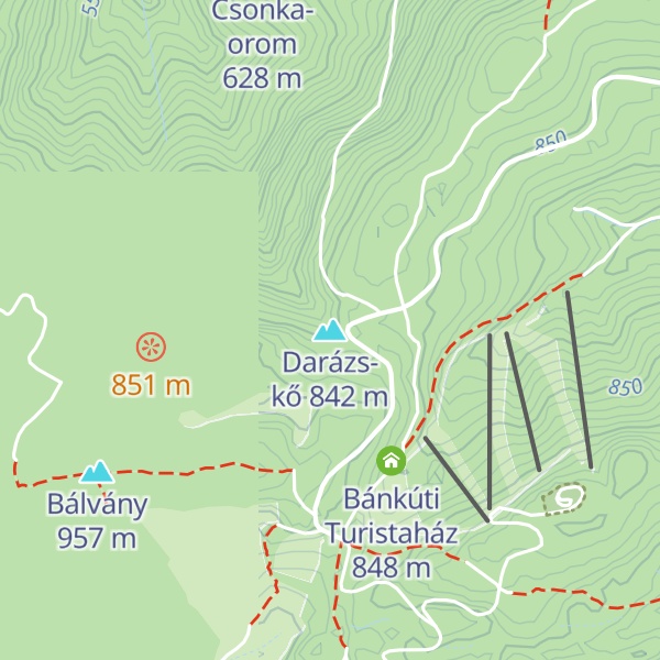 Map of Darázs-kő