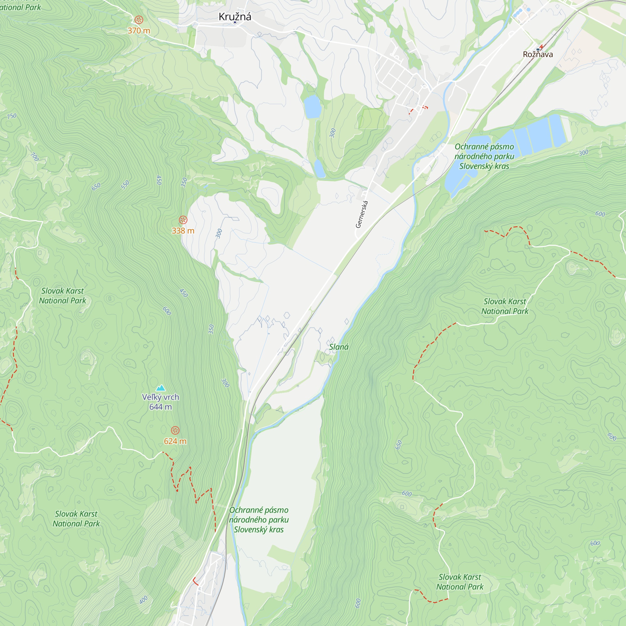 Výh. Brzotín map