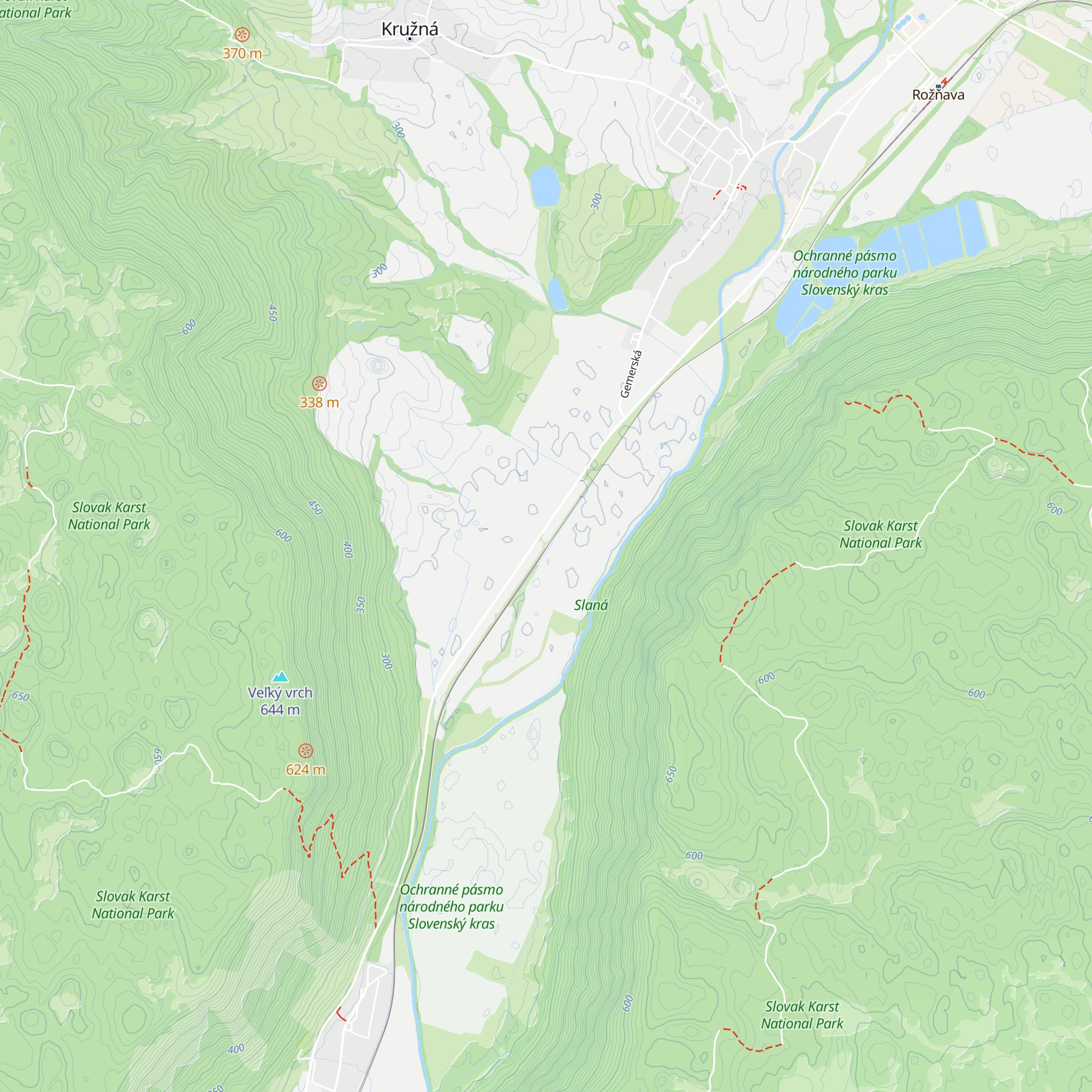 Výh. Brzotín map