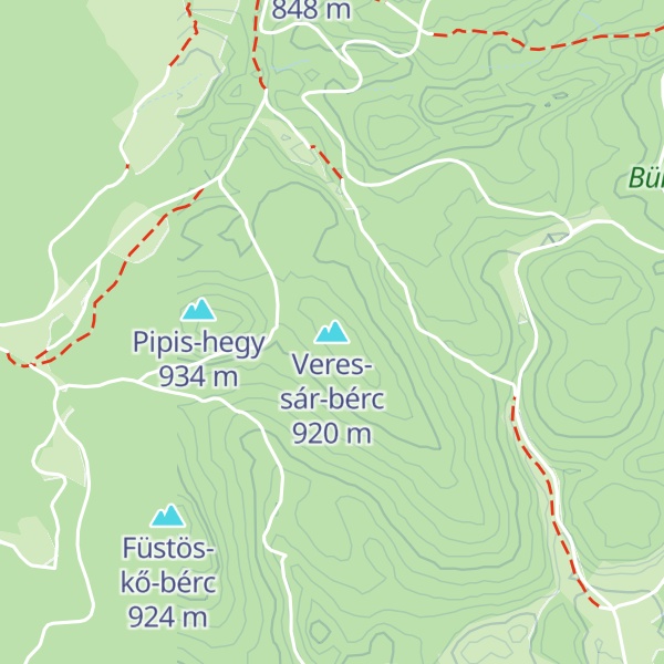 Map of Veres-sár-bérc