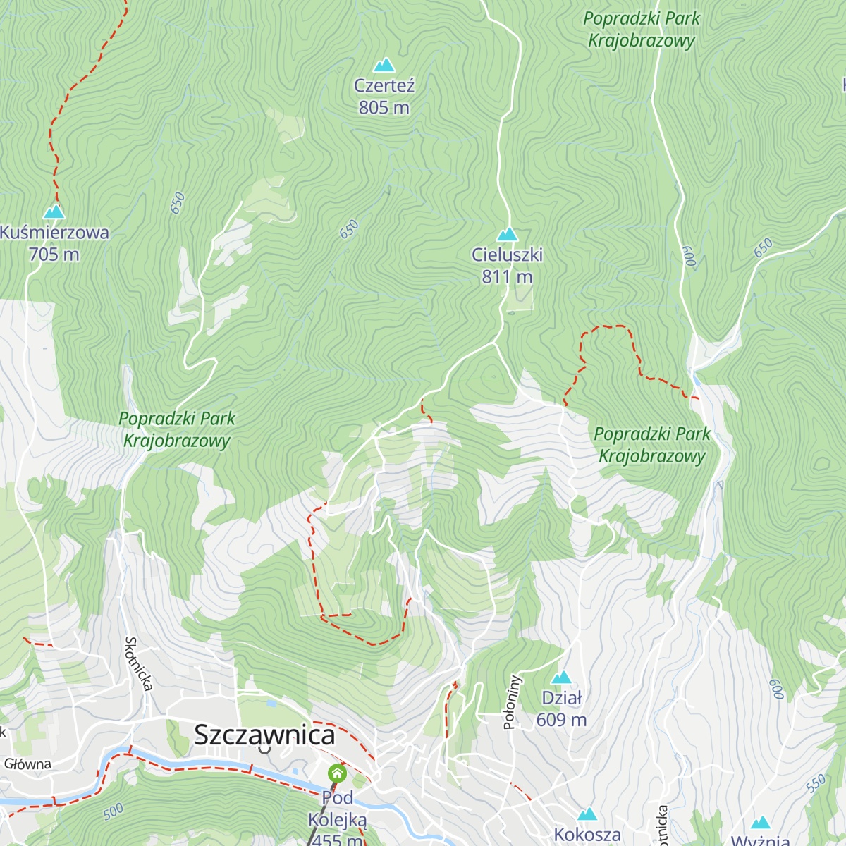 Schronisko PTTK pod Bereśnikiem map