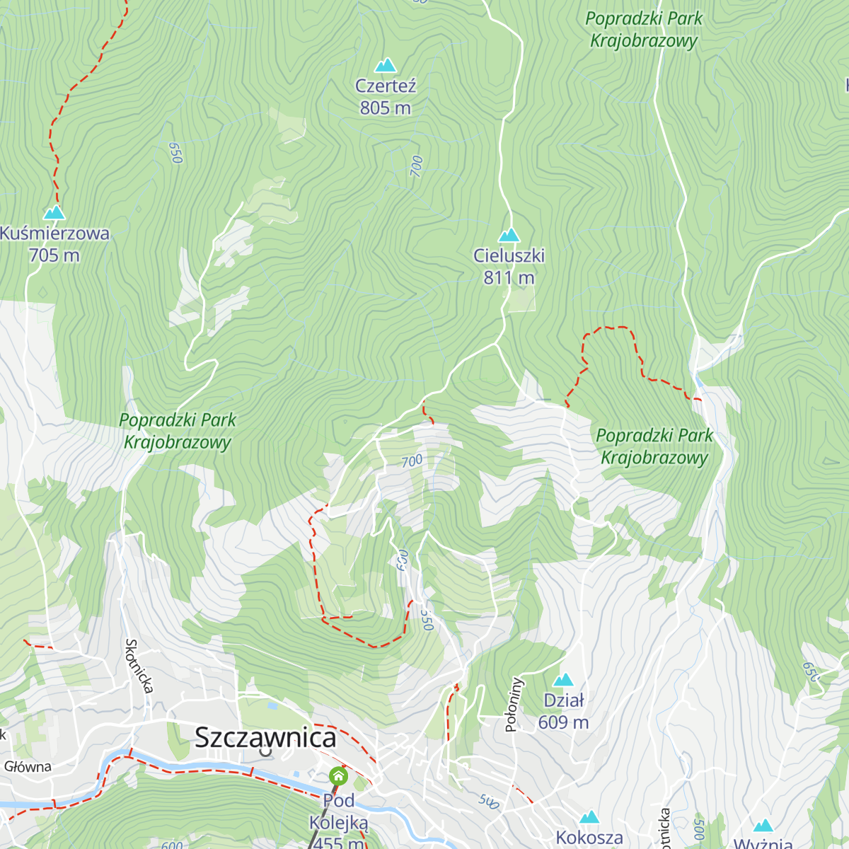 Schronisko PTTK pod Bereśnikiem map