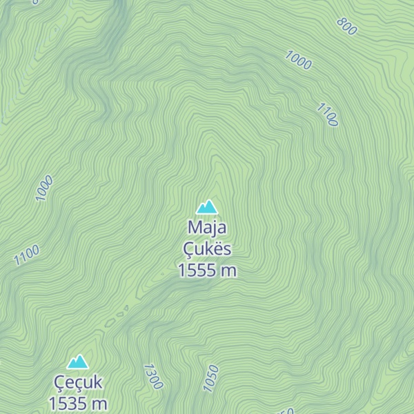 Map of Maja Çukës