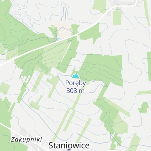Map of Poręby