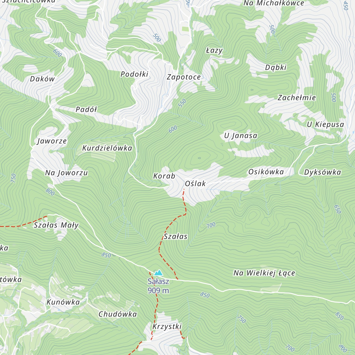 Chata nad 7 lipami map