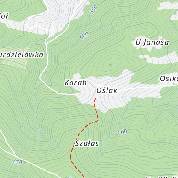 Map of Chata na Oślaku