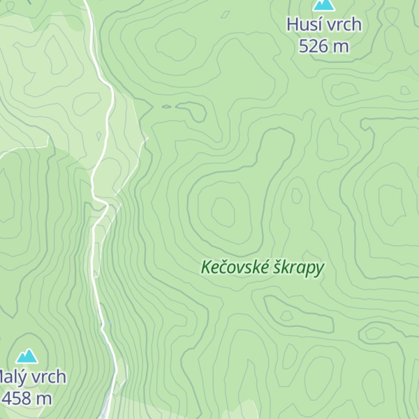Map of Treberky