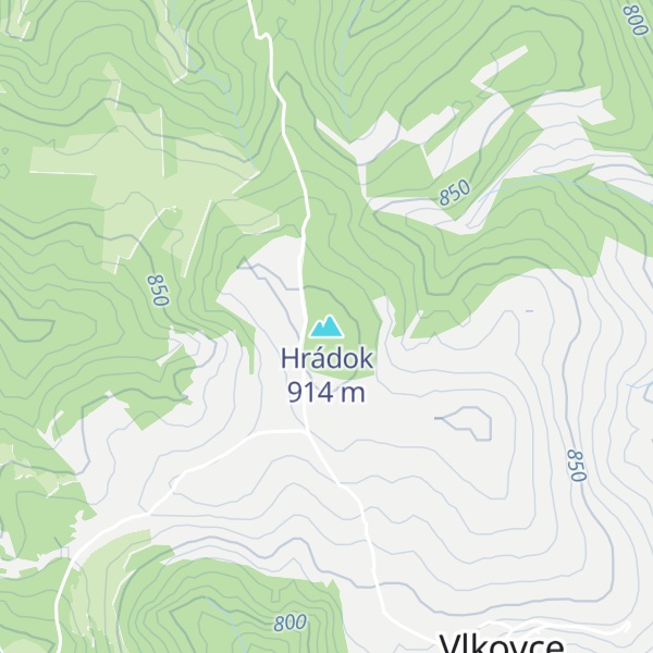 Map of Hrádok