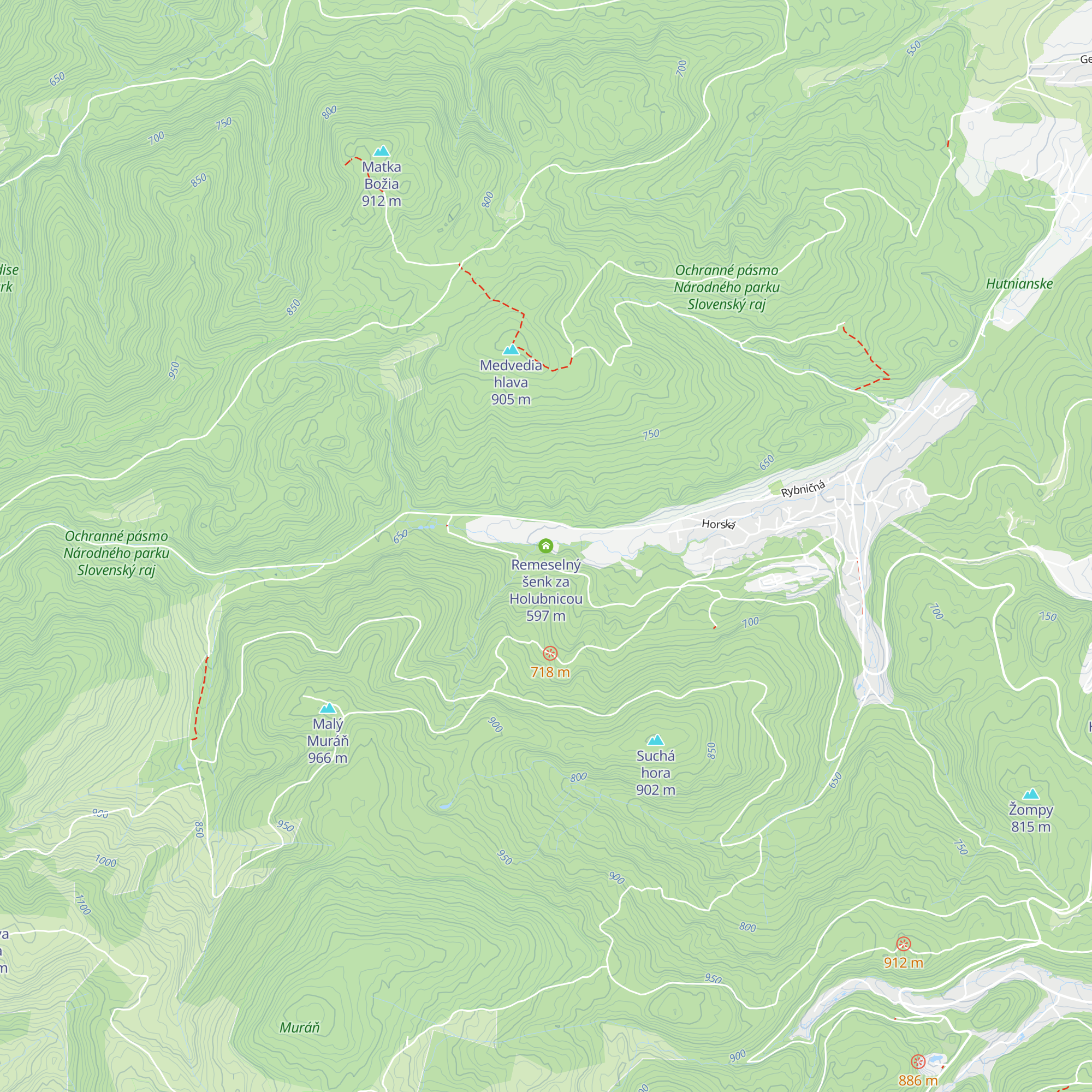 Remeselný šenk za Holubnicou map