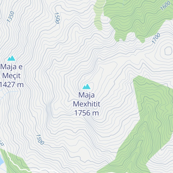 Map of Maja Mexhitit