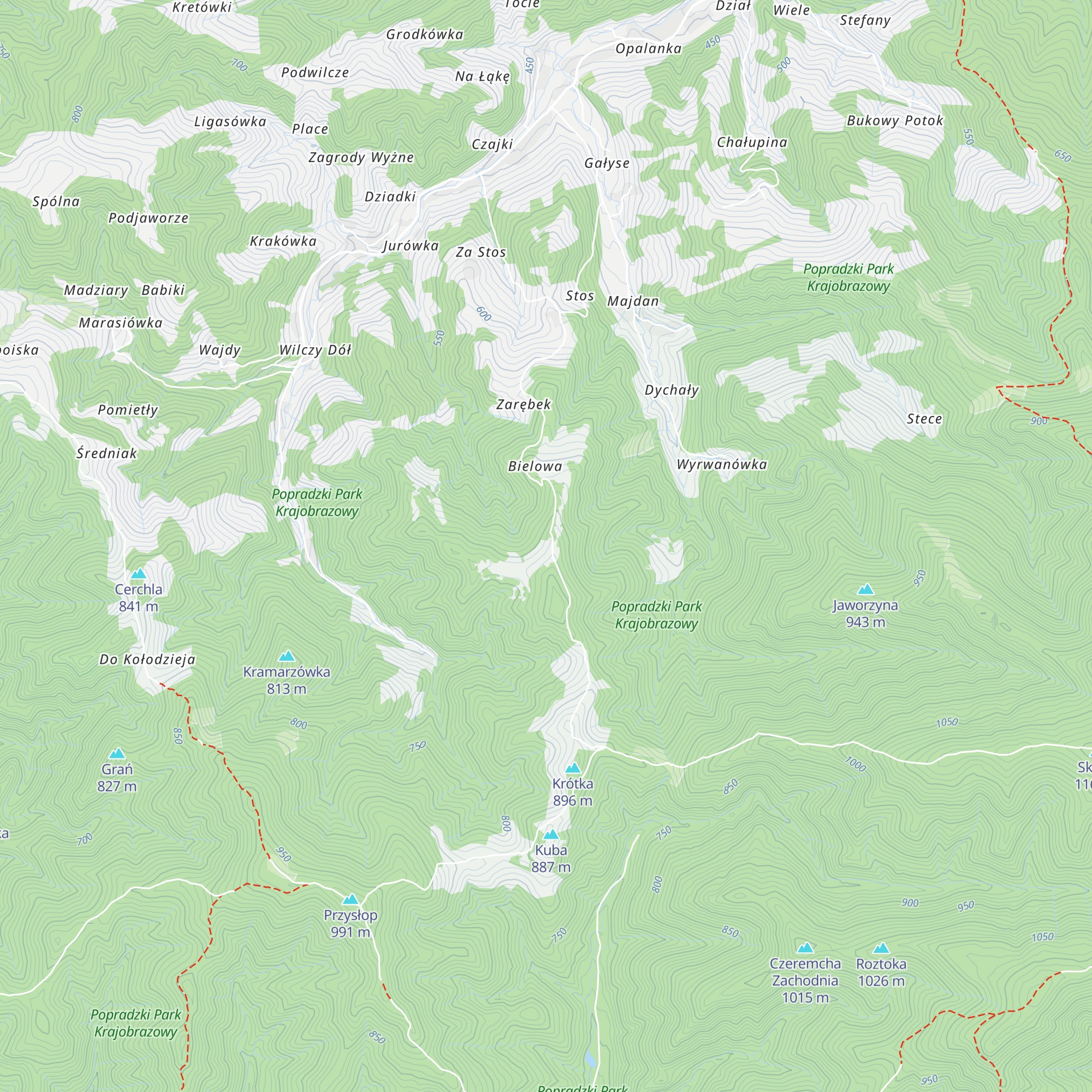 Chata na Bucniku map