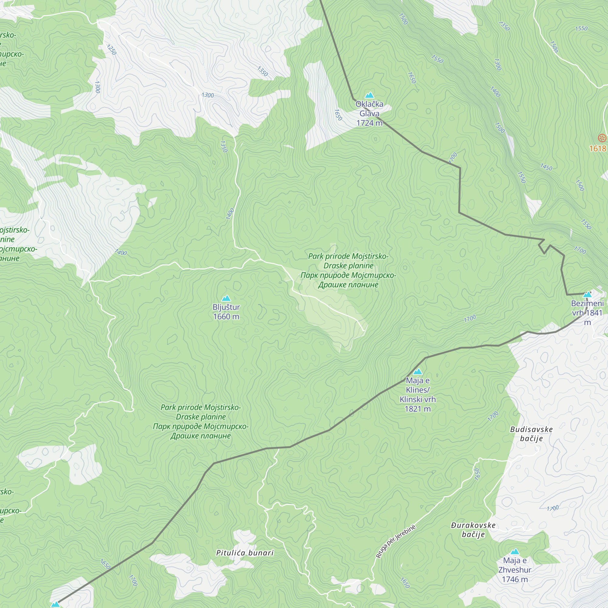 Via Dinarica map