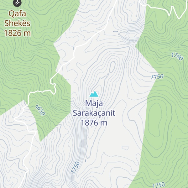 Map of Maja Sarakaçanit