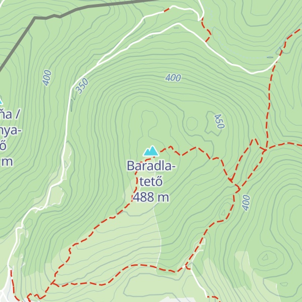 Map of Baradla-tető