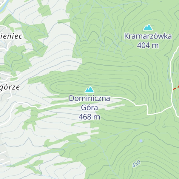 Map of Dominiczna Góra