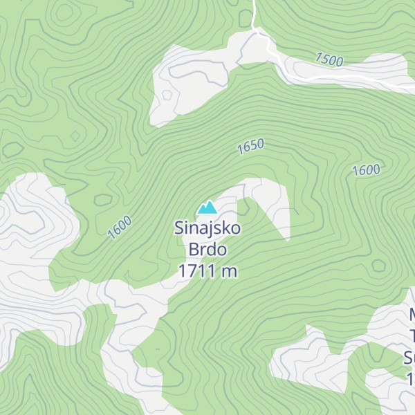 Map of Sinajsko Brdo