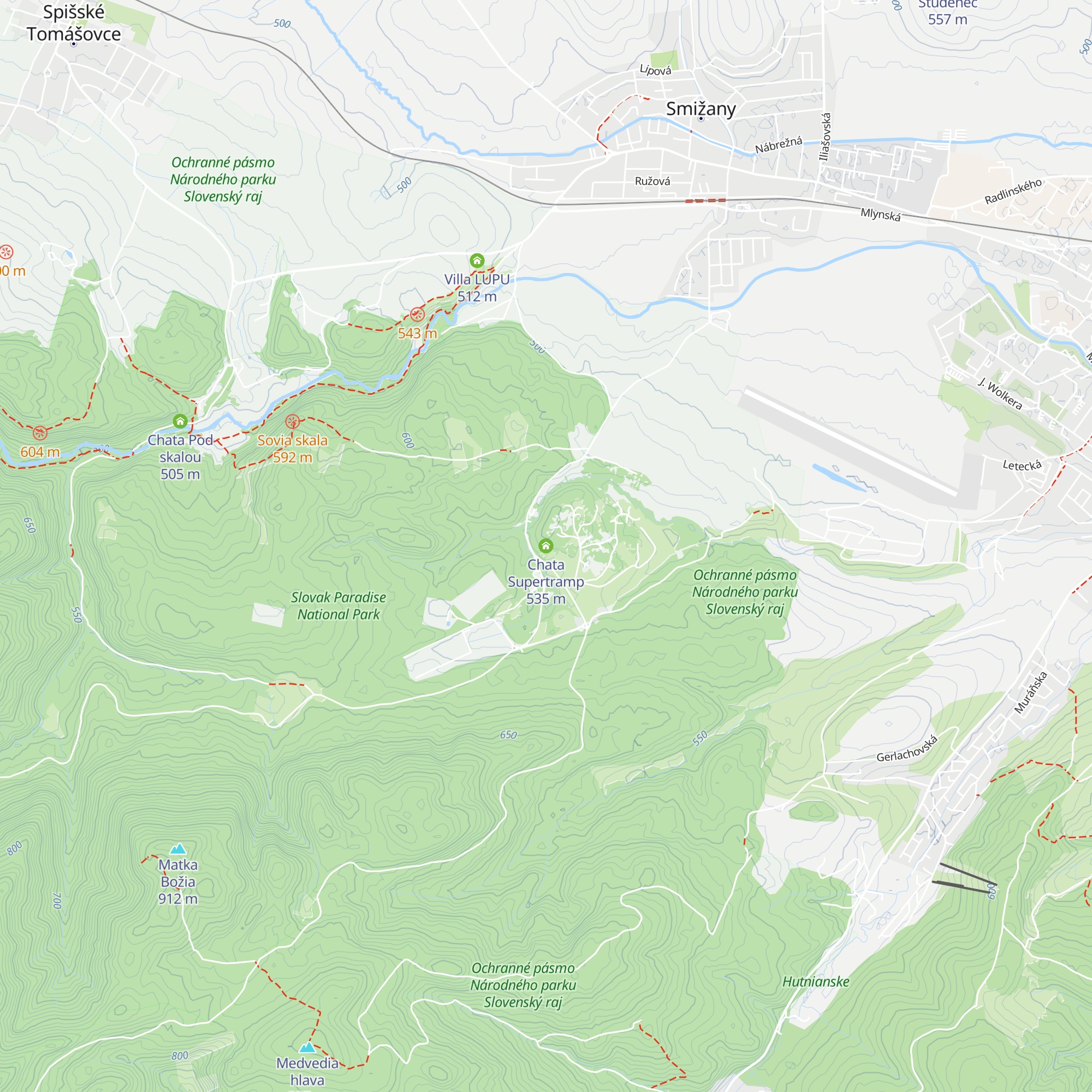 Chata Supertramp map