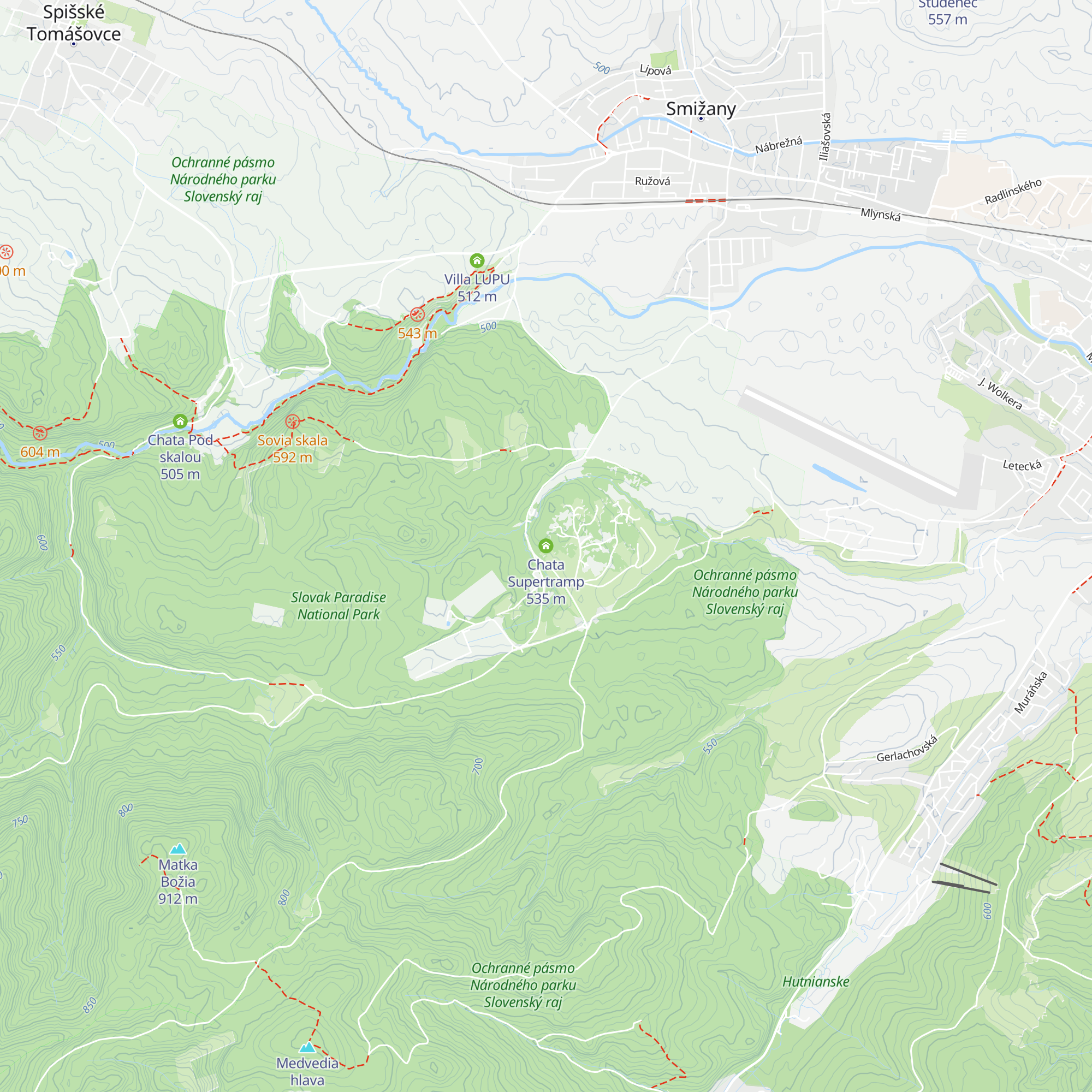 Chata Supertramp map