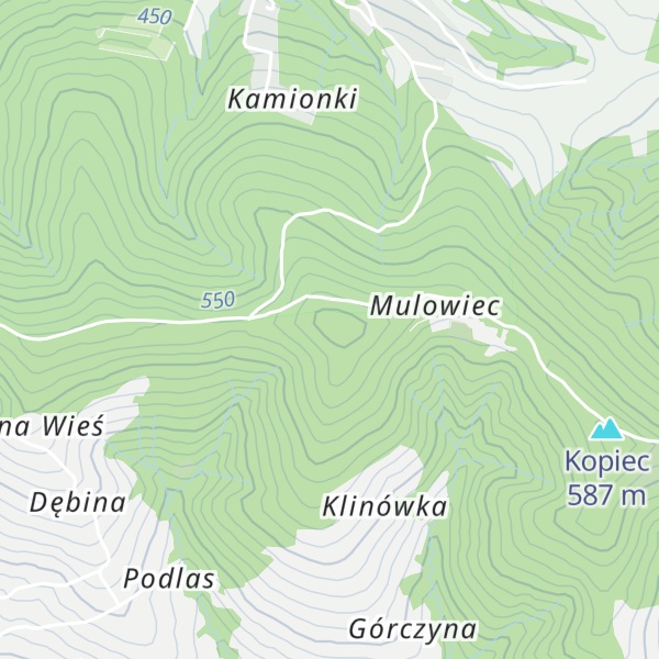 Map of Kobyła (Kobyla Góra)