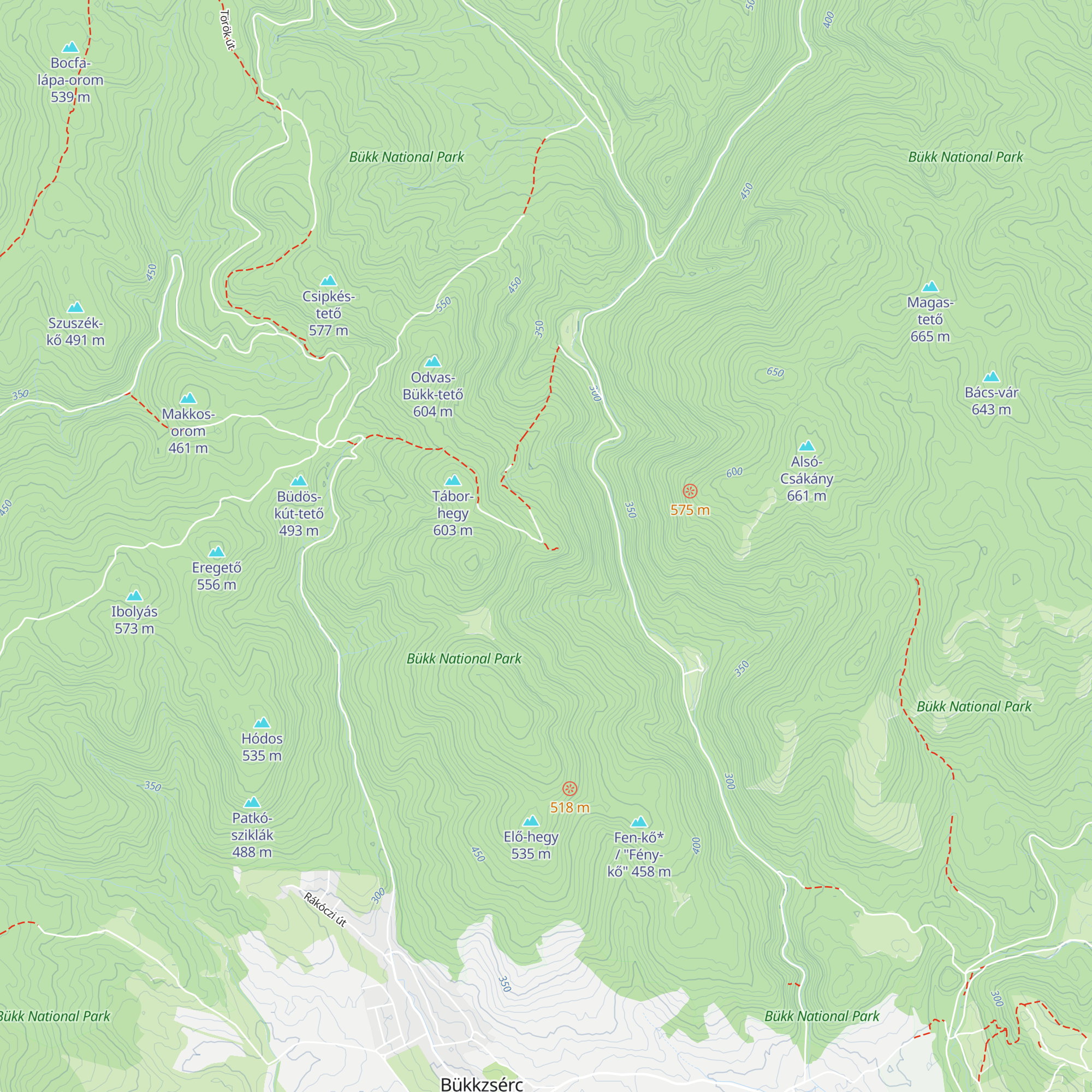 Ódorvár esőbeálló és bivakház map