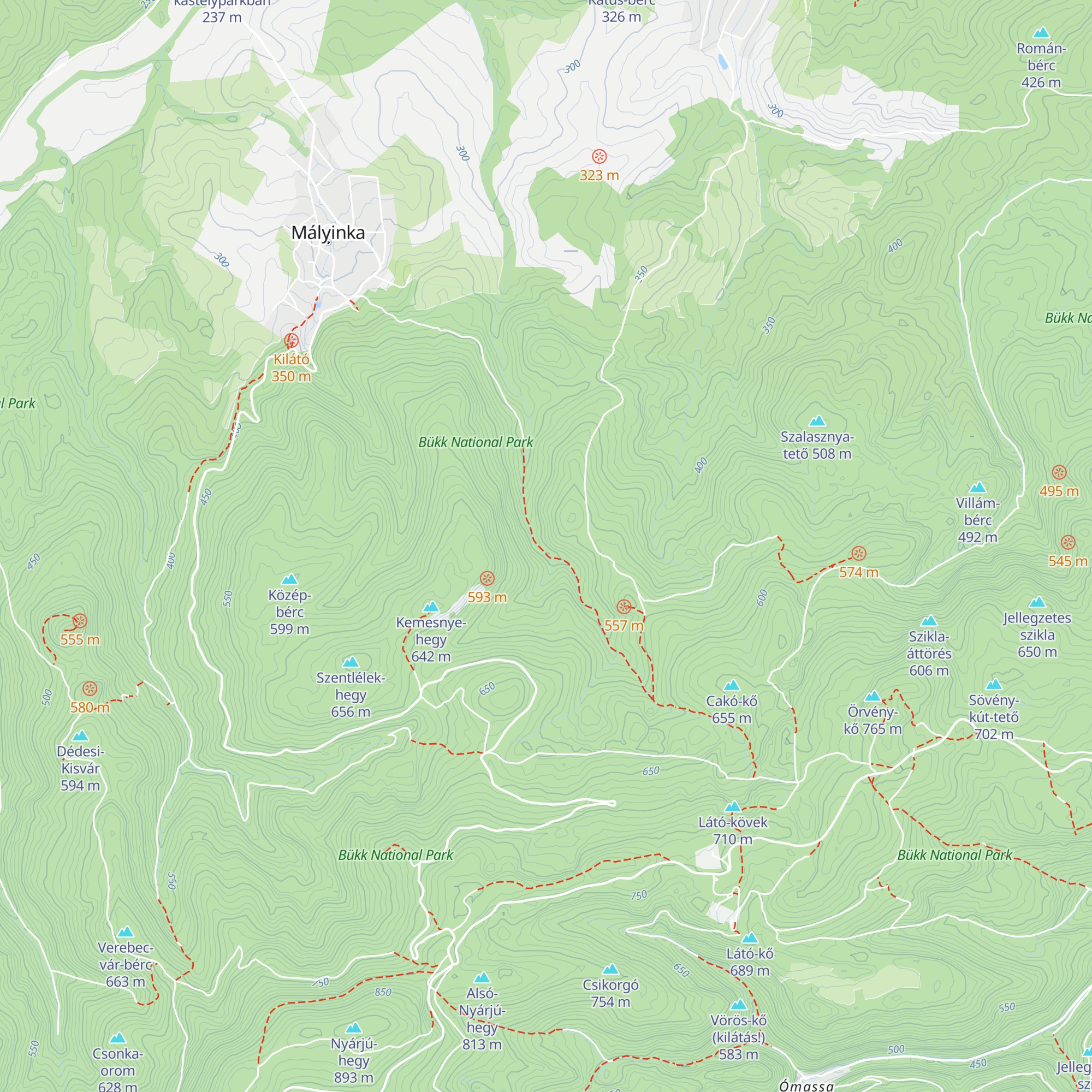 Odvaskői barlangszállás map