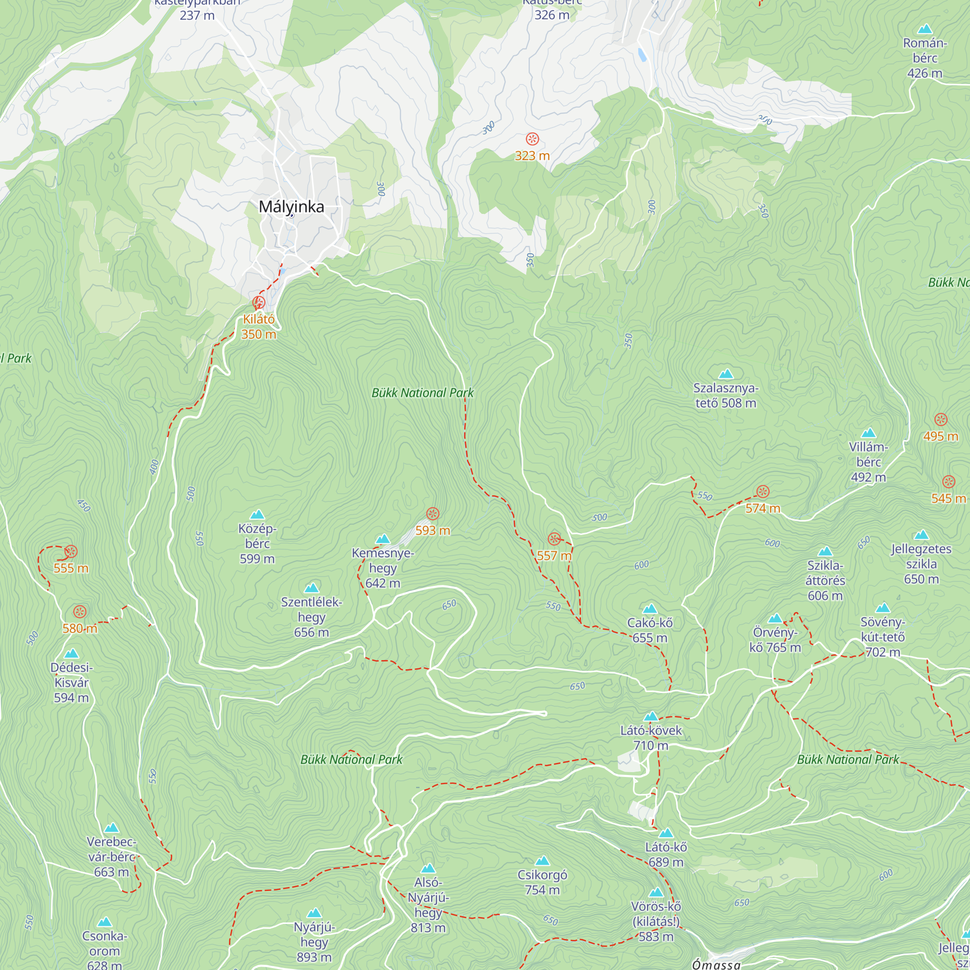 Odvaskői barlangszállás map