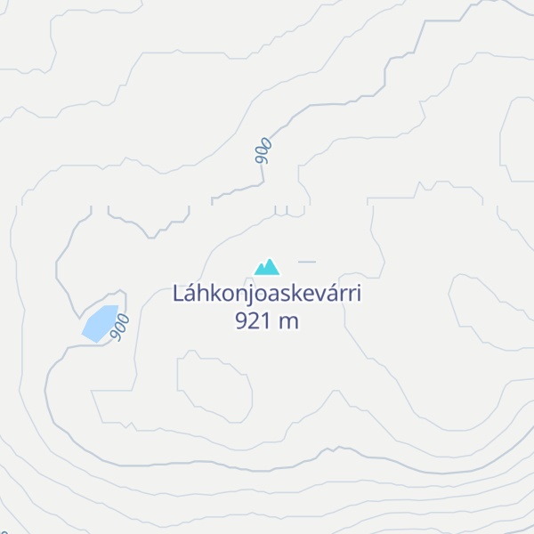 Map of Láhkonjoaskevárri