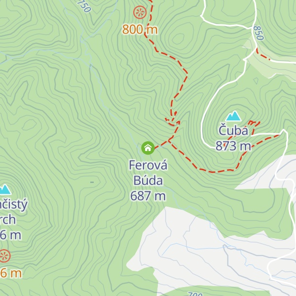 Map of Ferová Búda