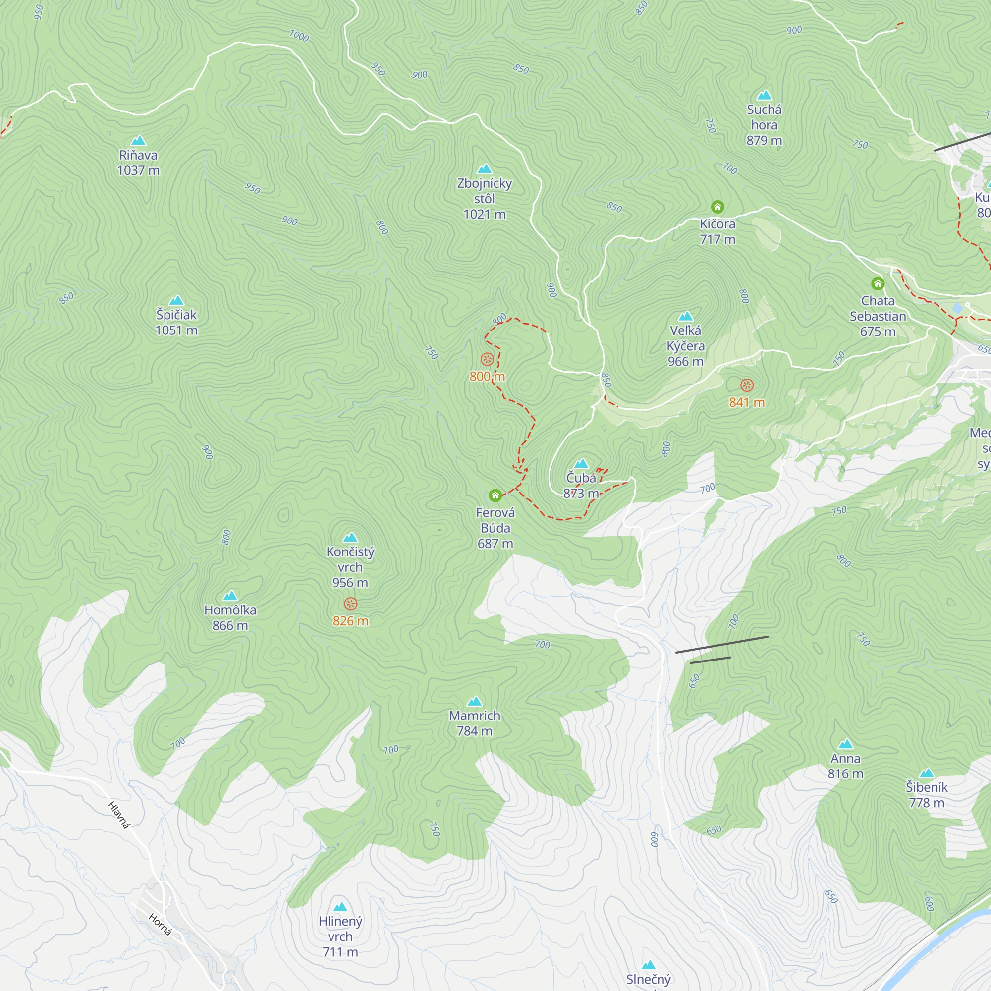 Ferová Búda map