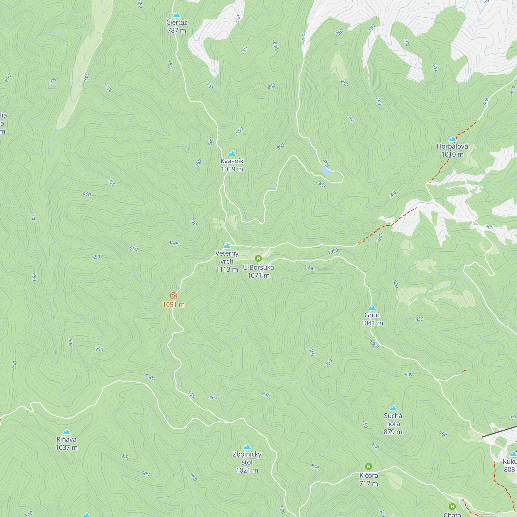 U Borsuka map