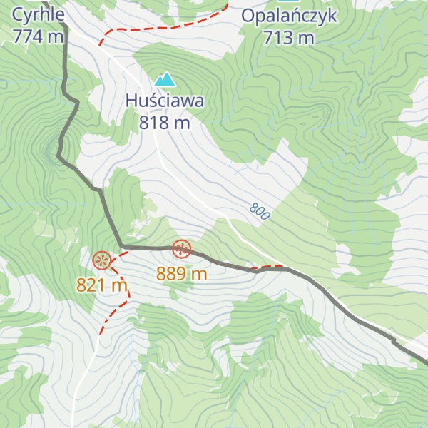 Map of Bacówka
