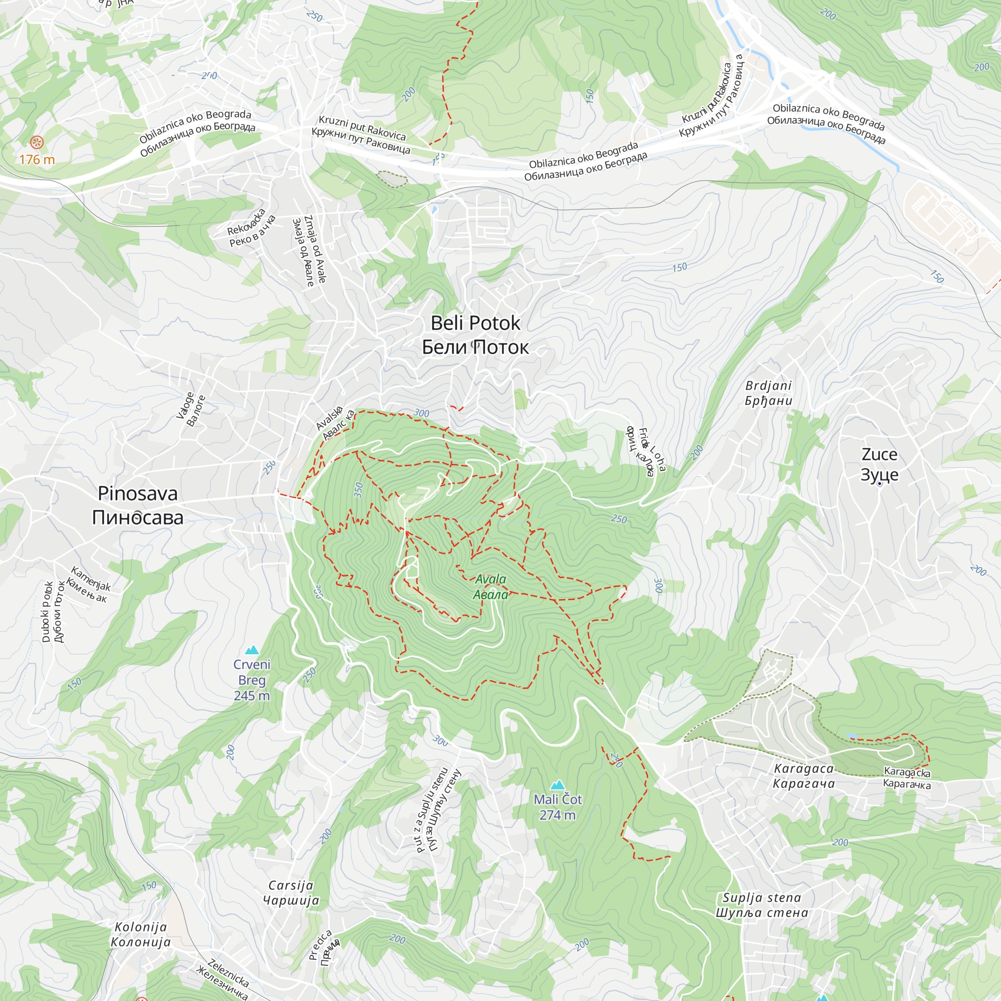 Planinarski dom „Čarapićev Brest” map