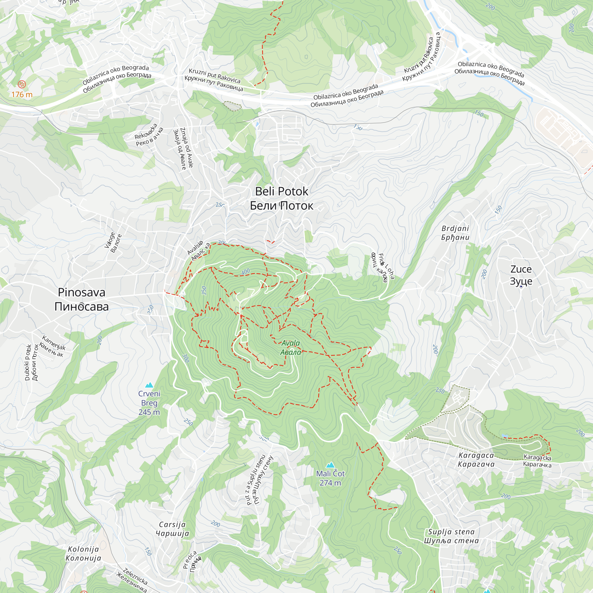 Planinarski dom „Čarapićev Brest” map