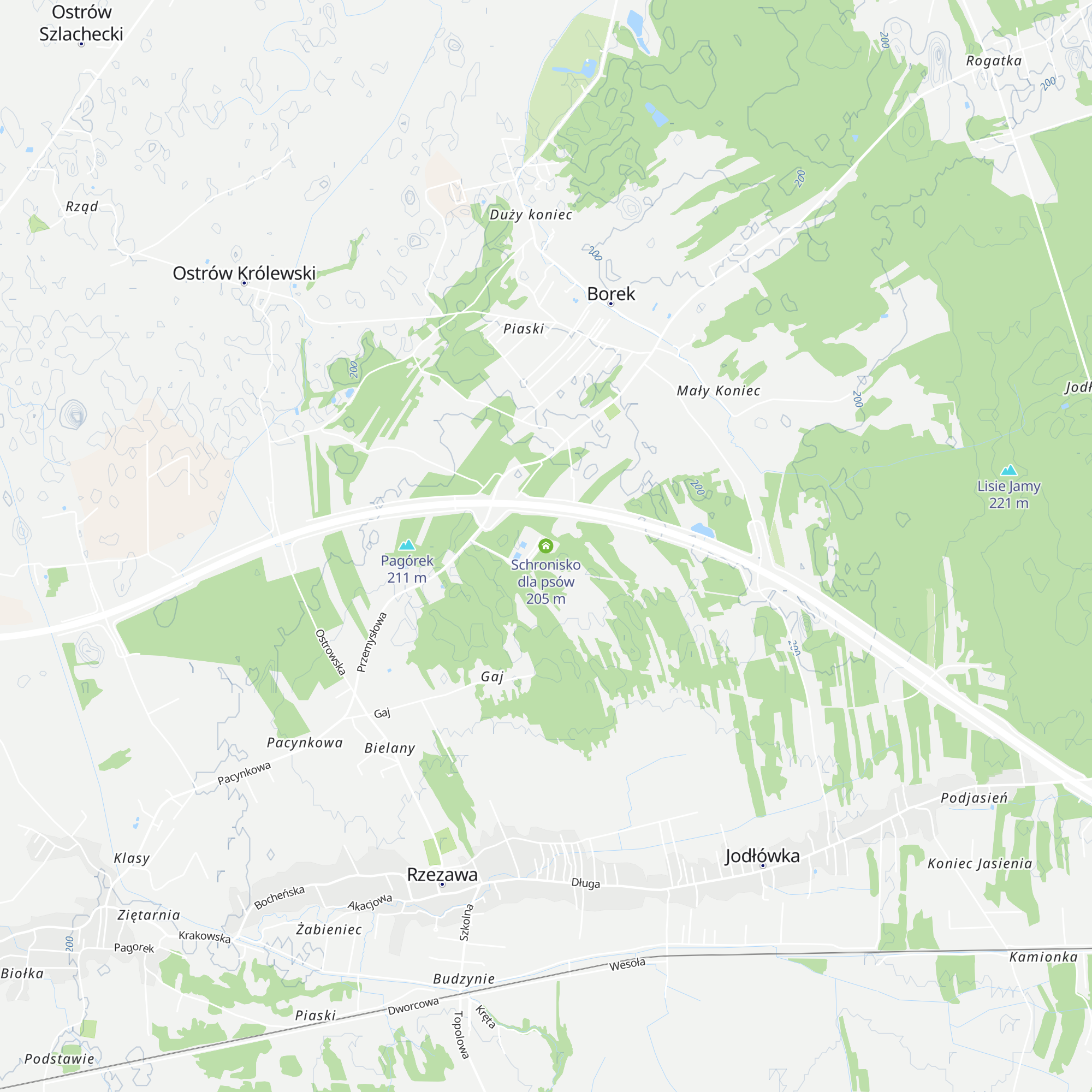 Schronisko dla psów map
