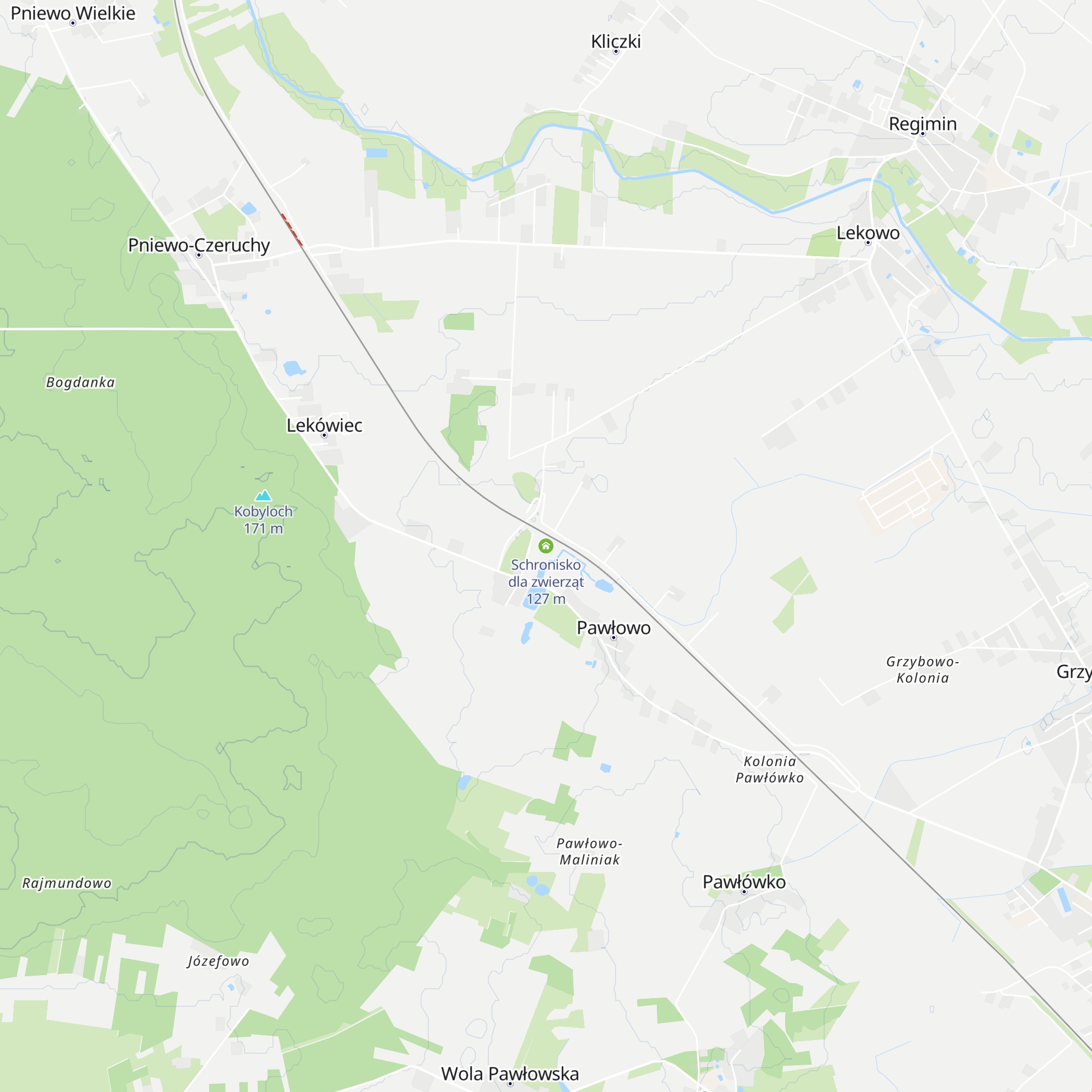 Schronisko dla zwierząt map