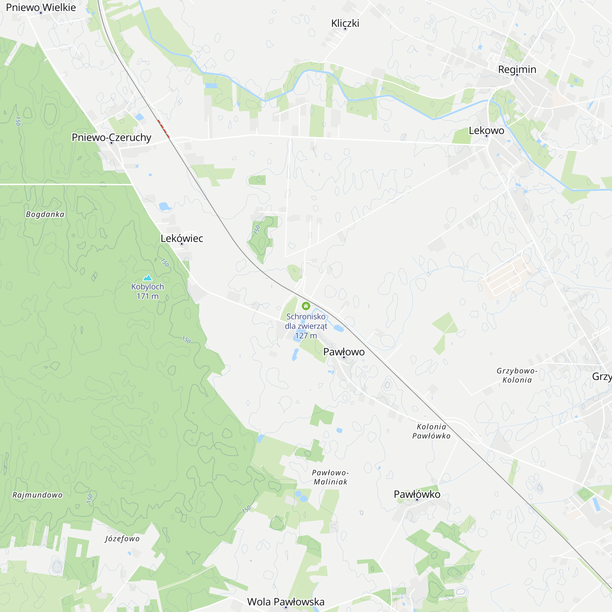 Schronisko dla zwierząt map