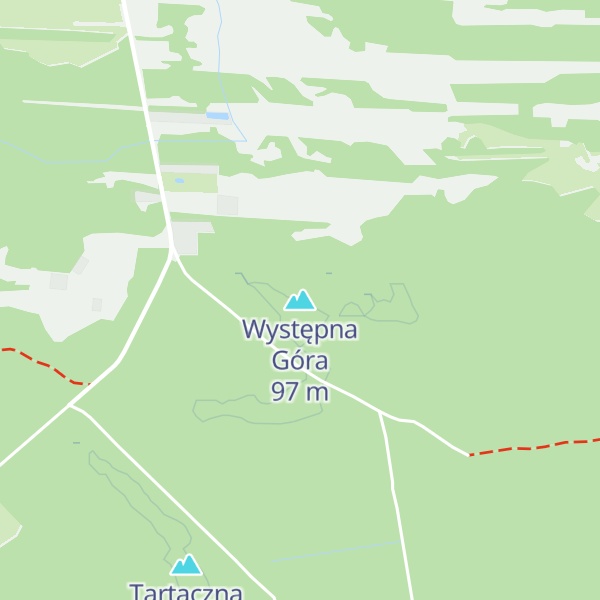 Map of Występna Góra