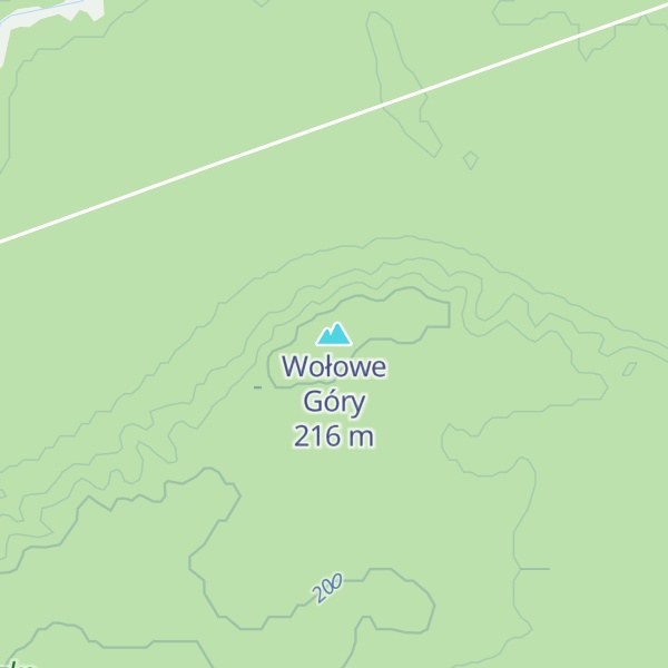 Map of Wołowe Góry