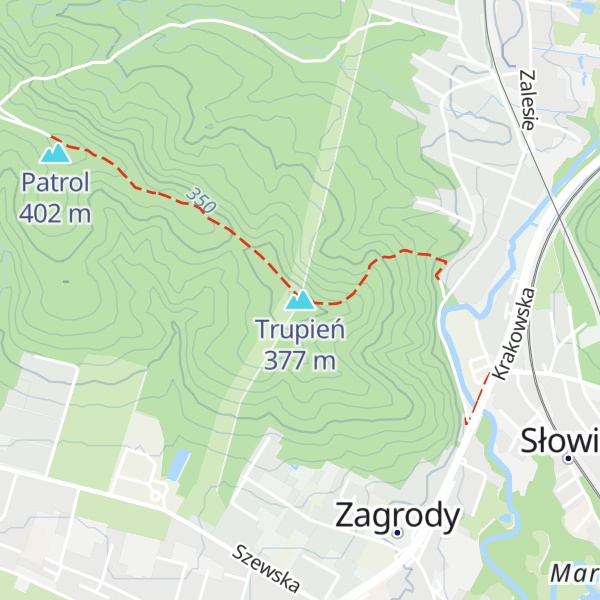 Map of Trupień