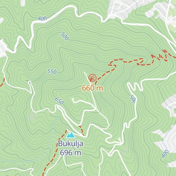 Map of Planinarsko sklonište „Bukulja”