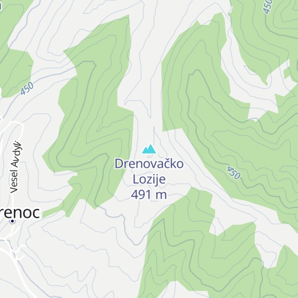 Map of Drenovačko Lozije