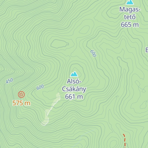 Map of Alsó-Csákány