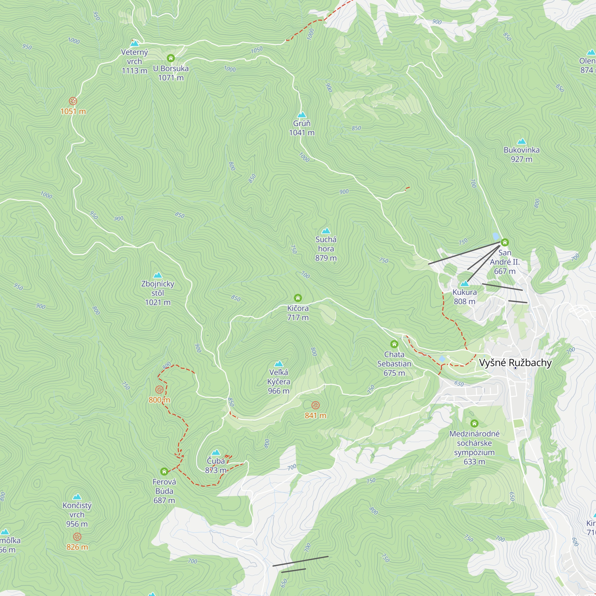 Kičora map