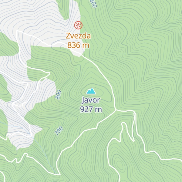 Map of Javor