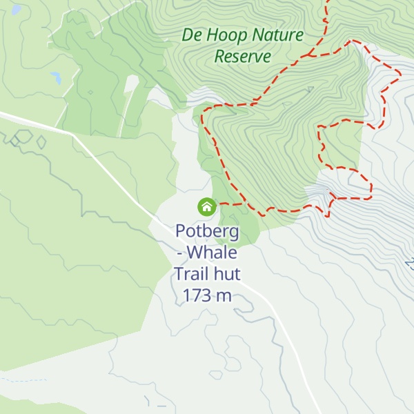 Map of Potberg - Whale Trail hut