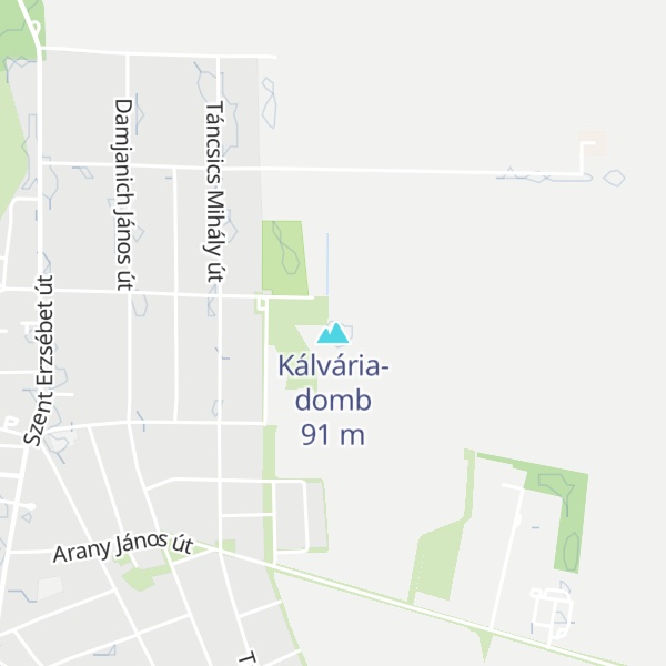 Map of Kálvária-domb