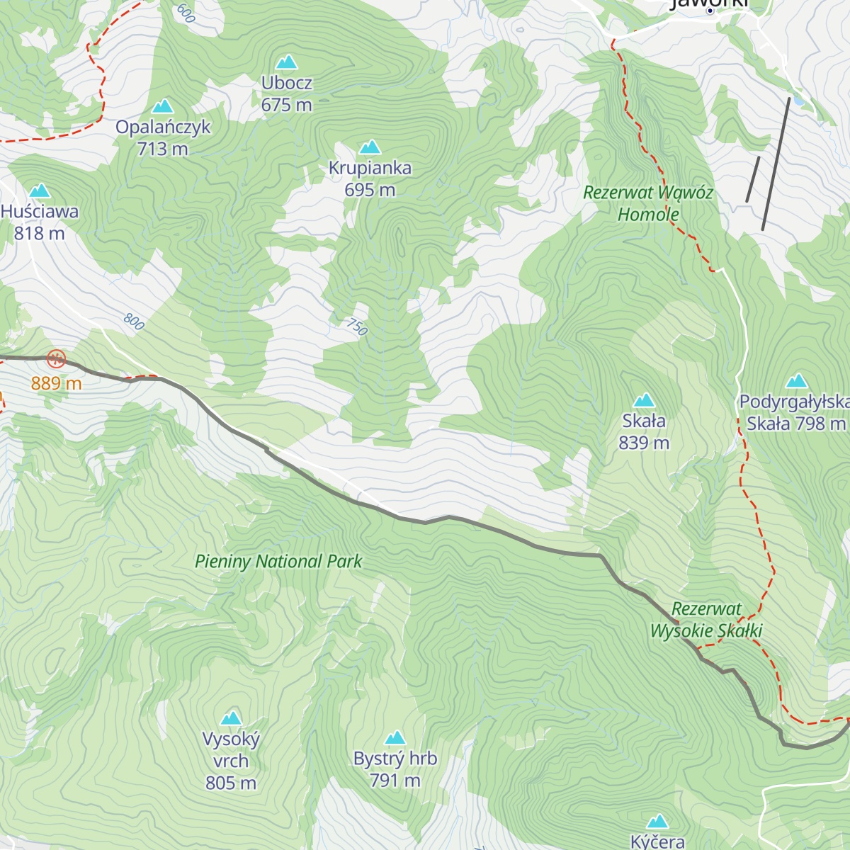 Schronisko pod Durbaszką map