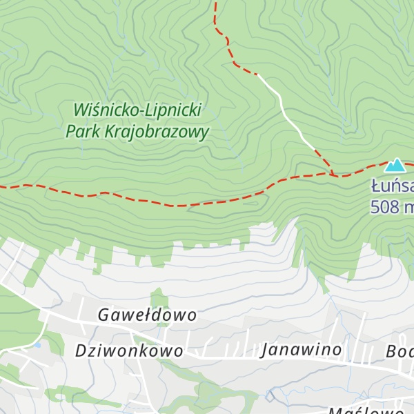 Map of Piekarska Góra