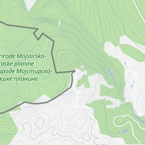 Map of Bezimeni vrh