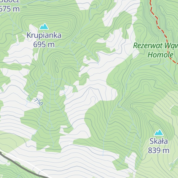 Map of Czerszlowe Skałki